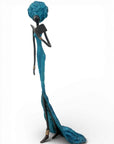 Bronze sans socle 55 cm bleu n°1
