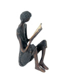 Bronze assis à poser 25 cm noir n°10 Bronzes d'Afrique