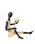 Bronze assis à poser 25 cm doré n°5 Bronzes d'Afrique