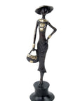Bronze Moma 30 cm marron n°18 Bronzes d'Afrique