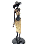 Bronze Ibrahim Dermé 25 cm doré n°2 Bronzes d'Afrique
