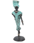Bronze 15 cm turquoise n°1