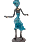Bronze 15 cm bleu n°6