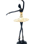 Ballerine 25 cm doré n°2
