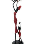 Bronze 35 cm rouge n°1