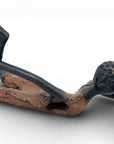 Bronze allongé 20 cm marron n°12