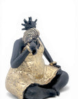 Bronze Big Mama 20 cm doré n°4
