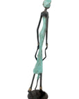 Bronze 55 cm turquoise n°4