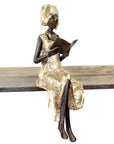 Bronze assis 40 cm doré n°6 Bronzes d'Afrique