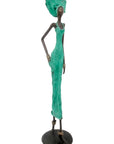 Bronze 55 cm turquoise n°5