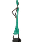 Bronze 55 cm turquoise n°5
