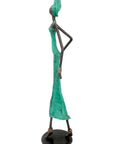 Bronze 55 cm turquoise n°5