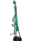 Bronze 55 cm turquoise n°6