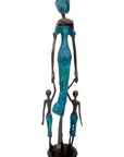 Bronze 55 cm bleu n°2
