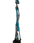 Bronze 55 cm bleu n°2