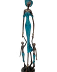 Bronze 55 cm bleu n°2