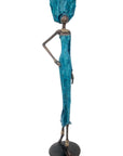 Bronze 55 cm bleu n°4