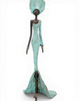Bronze sans socle 55 cm turquoise n°2
