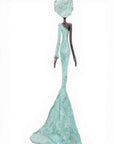 Bronze sans socle 55 cm turquoise n°2