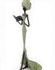 Bronze sans socle 55 cm vert n°2