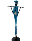 Bronze 55 cm bleu n°7