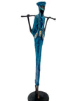 Bronze 55 cm bleu n°7