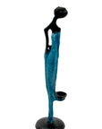 Abdoulaye's bronze 25cm blue n°9