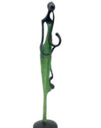 Bronze d'Abdoulaye 35cm vert n°1