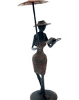 Bronze Ibrahim Dermé 20 cm marron n°5 Bronzes d'Afrique