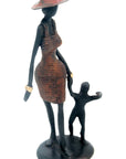 Bronze Ibrahim Dermé 20 cm marron n°6 Bronzes d'Afrique