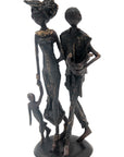Bronze couple 25 cm noir n°2 Bronzes d'Afrique