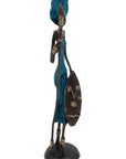 Bronze 35 cm bleu n°18