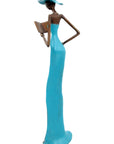 Bronze Issouf 55 cm bleu n°2