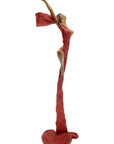 Bronze Issouf danseuse 50 cm rouge n°2