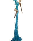 Bronze Issouf danseuse 50 cm bleu n°1