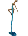 Bronze Issouf danseuse 50 cm bleu n°1