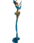 Bronze Issouf danseuse 50 cm bleu n°2