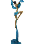 Bronze Issouf danseuse 50 cm bleu n°2