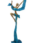 Bronze Issouf danseuse 50 cm bleu n°2