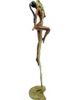 Bronze Issouf danseuse 50 cm vert n°1