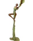 Bronze Issouf danseuse 50 cm vert n°1