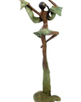 Bronze Issouf danseuse 50 cm vert n°2