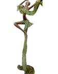 Bronze Issouf danseuse 50 cm vert n°2
