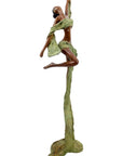 Bronze Issouf danseuse 50 cm vert n°3