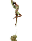 Bronze Issouf danseuse 50 cm vert n°3