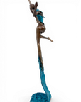 Bronze Issouf danseuse 50 cm bleu n°2