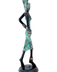 Bronze 15 cm turquoise n°2