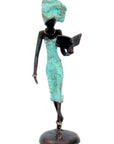 Bronze 15 cm turquoise n°7