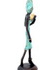 Bronze 15 cm turquoise n°7