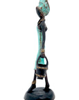 Bronze 15 cm turquoise n°10